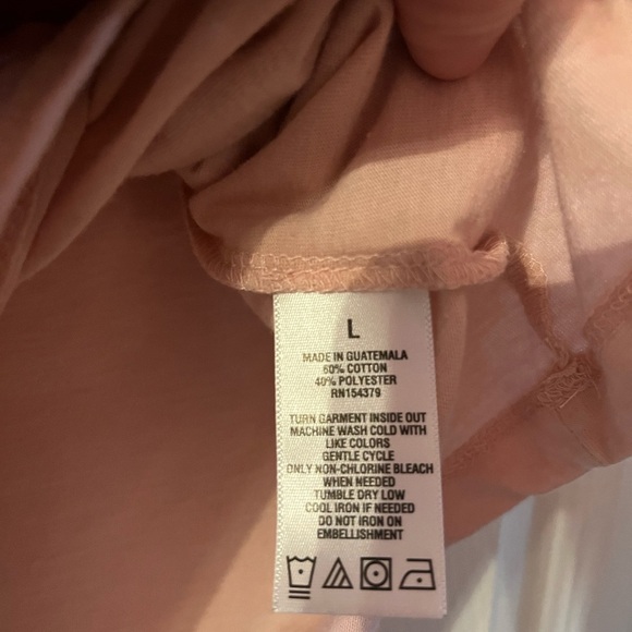 Aeropostale Classic Crew Pink Tee - Picture 3 of 4